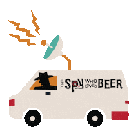 Beer Van Sticker by Lazy Dog Restaurant & Bar