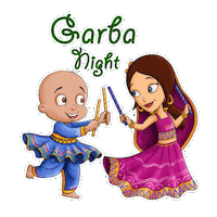 Navratri Garba Sticker by Chhota Bheem