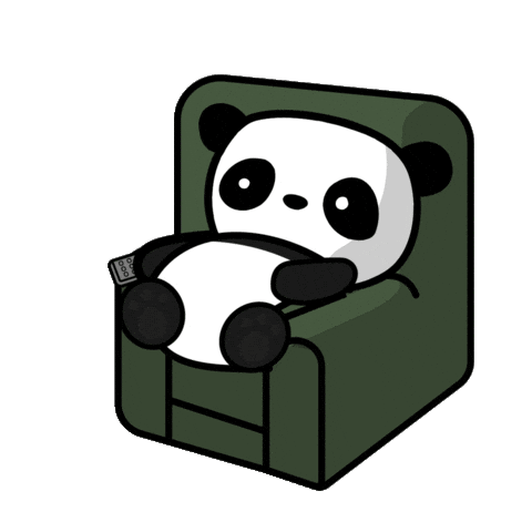 Sleepy Living Room Sticker by The Cheeky Panda