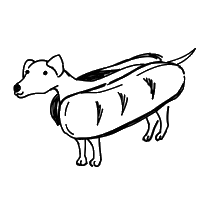 Hot Dog Id Sticker by Identum