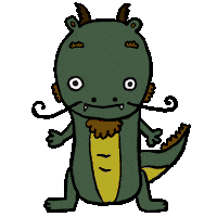 buruburuburub4 dragon 龍 ドラゴン 干支 Sticker