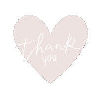 Heart Thank You Sticker by Mad About Style