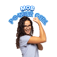 MobFitness fitness power wellness girl power Sticker
