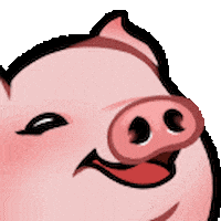Laugh Pig Sticker
