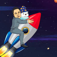 Rocket Ship Mooning GIF by Pudgy Penguins