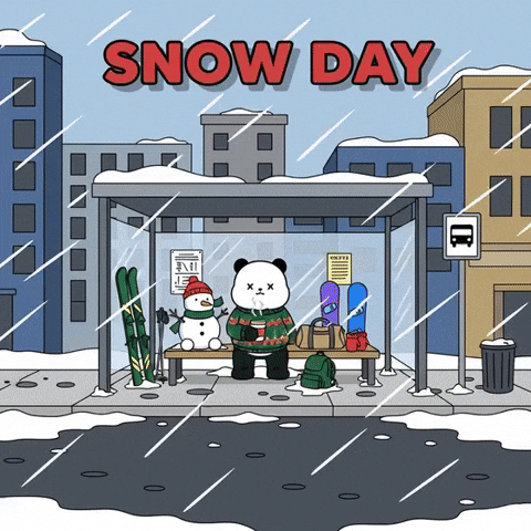 Snow Day Blizzard GIF by Kanpai Pandas
