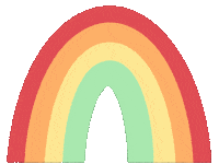 beccawayman happy rainbow color colorful Sticker