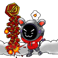 Chinese New Year Boom Sticker by Republic of Gamers