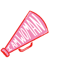 Listen I Am Woman Sticker by Halie Jost Illustration