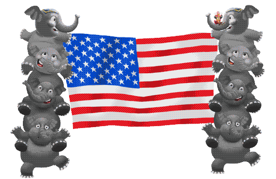 Independence Day Usa Sticker by Bill Greenhead