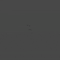 Digital art gif. Cloud of smoke and the words “We Will Rise Up” emerges from the ground amongst a pile of rubble against a cracked gray background.