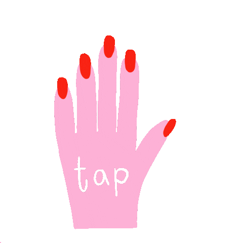 anitamiklavi new pink red post Sticker