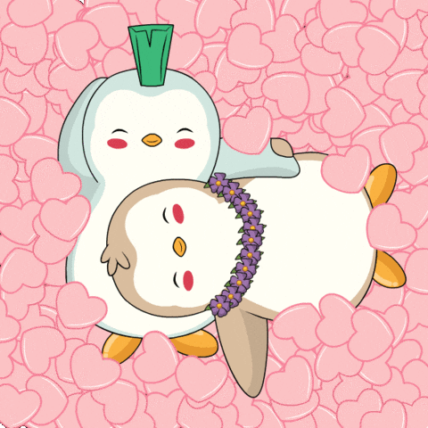 I Love You Hearts GIF by Pudgy Penguins