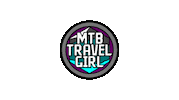 MTBTravelGirl mtb travel girl Sticker