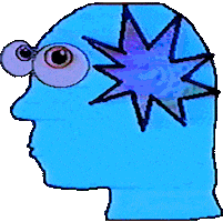 Blow Your Mind Sticker by Sarah Zucker