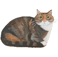 Art Cat Sticker