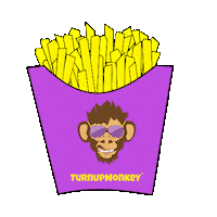 monkey restaurant Sticker by turnupmonkey