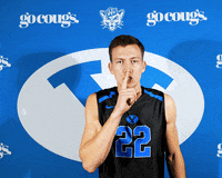 Sport Be Quiet GIF by BYU Cougars