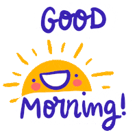 Good Morning Summer Sticker by Eledraws (Eleonore Bem)