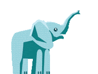 Snack Elephant Sticker by Spacestation