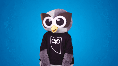 mascot shrug GIF by Hootsuite