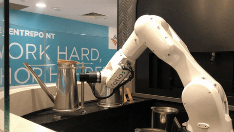 AsiaOne giphyupload coffee cafe robot GIF