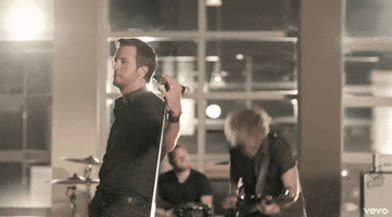 kiss tomorrow goodbye finger guns GIF by Luke Bryan