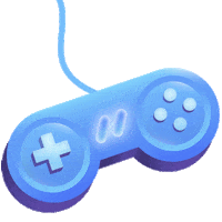 MetresAway1805 game gaming blue nintendo Sticker