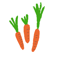 Carrot Vegetable Sticker by JAKO-O