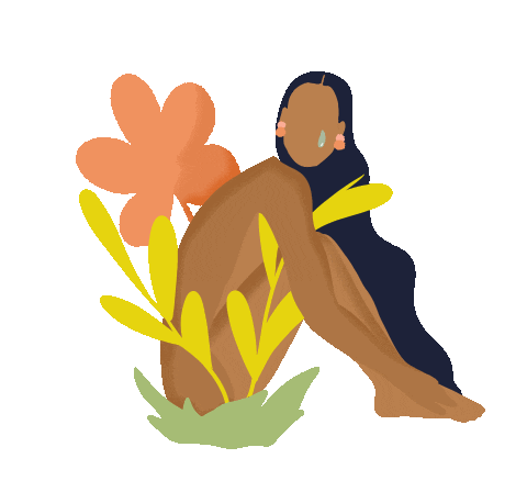 reynanoriega giphyupload girl sad flower Sticker