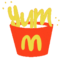 Ayebsye food drawing fries fast food Sticker