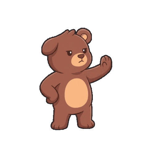 Hold On No Sticker by BEARISH