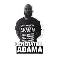 mwndsgn amour justice blm noir Sticker