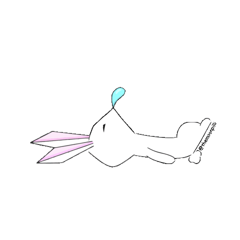 Moonpilli giphyupload kawaii bunny rabbit Sticker