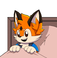 Tired Good Night Sticker by Foxy
