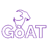 goat-factory purple goat flat goatfactory Sticker