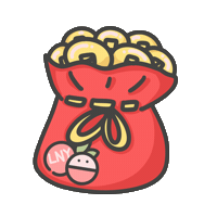 Lunar New Year Money Sticker by Lychee the Label