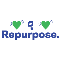 Repurpose hearts sustainability compostable repurpose Sticker