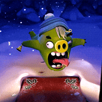 christmas yelling GIF by Angry Birds