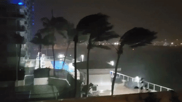 Tropical Storm Eta Brings Heavy Rain and Wind to Miami Beach