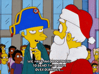 homer simpson santa GIF