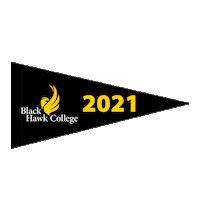 Sticker by Black Hawk College
