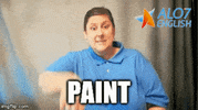paint total physical response GIF by ALO7.com