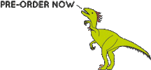 Wave Hello Sticker by Dinosaurs Doing Stuff