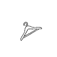 miakraft fashion clothing clotheshanger Sticker