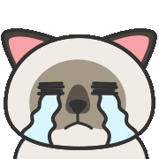 chou2_cat cry 哭哭 臭臭 chou2cat Sticker