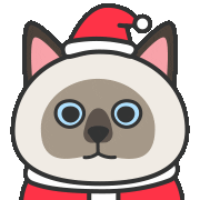chou2_cat christmas 聖誕 臭臭 chou2cat Sticker