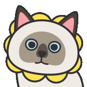 chou2_cat flower 臭臭 chou2cat 開花 Sticker