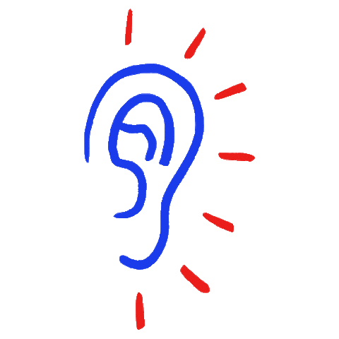 Les_Jolies_Musiques music blue red sound Sticker