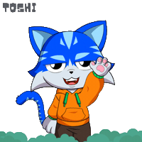 China Hello Sticker by Toshithecat